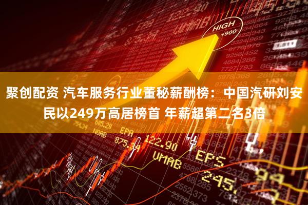 聚创配资 汽车服务行业董秘薪酬榜：中国汽研刘安民以249万高居榜首 年薪超第二名3倍