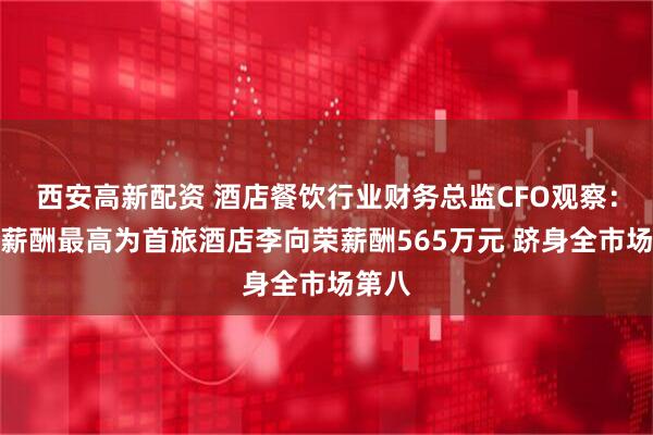 西安高新配资 酒店餐饮行业财务总监CFO观察：行业薪酬最高为首旅酒店李向荣薪酬565万元 跻身全市场第八