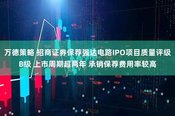 万德策略 招商证券保荐强达电路IPO项目质量评级B级 上市周期超两年 承销保荐费用率较高