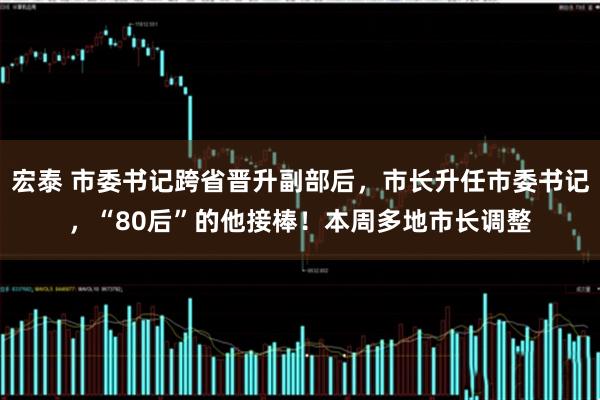 宏泰 市委书记跨省晋升副部后，市长升任市委书记，“80后”的他接棒！本周多地市长调整
